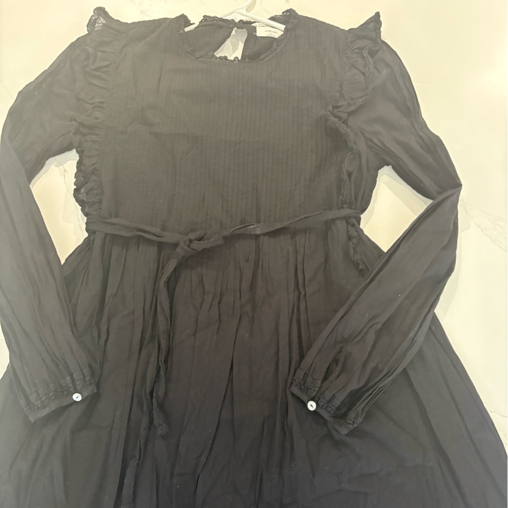 Aritzia Wilfred La Boheme Elegant Black Dress